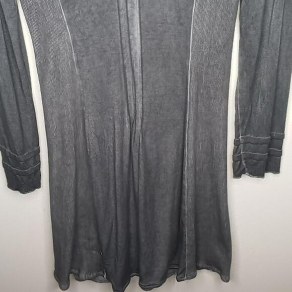 Elisa Cavaletti Club Gray Distressed Jersey Boho Dress - M - Picture 7 of 8